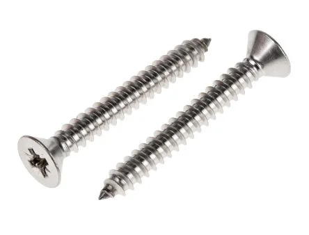 Tornillo Autorroscante Flat de Acero Inoxidable 304 cabeza plana