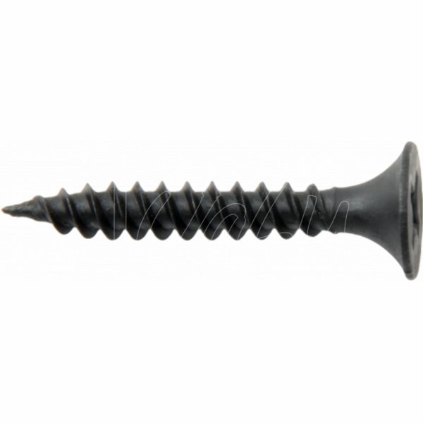 Tornillo para Drywall autorroscante cabeza de trompeta punta fina Negro Fosfatado