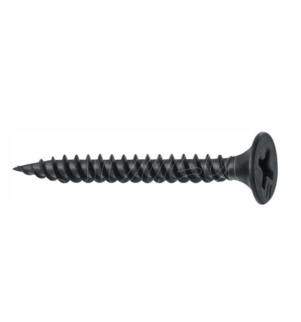 Tornillo para Drywall autorroscante cabeza de trompeta punta fina Negro Fosfatado - Imagen 3