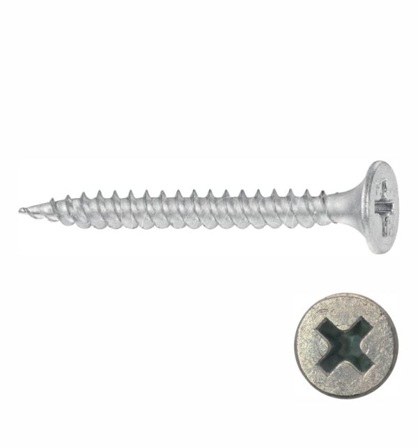 Tornillo para Drywall autorroscante cabeza de trompeta punta fina Zincado - Imagen 2