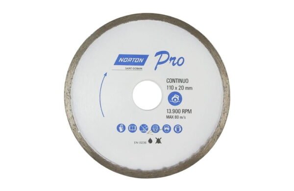 Disco de Corte Pro Continuo para Ceramica - Norton