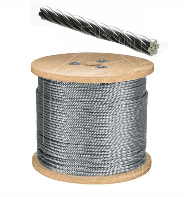 cable para retenida galvanizado 1x7