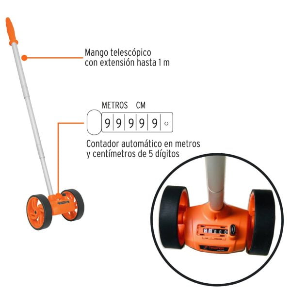 Odómetro, doble rueda de 4" - Imagen 2