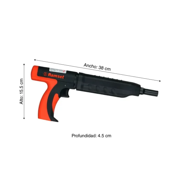 Pistola RAMSET master shot calibre 22 tiro x tiro - Imagen 4