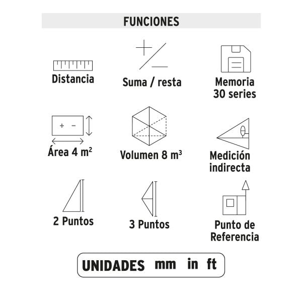 Wincha Medidor láser de distancia, 100 m - Imagen 7