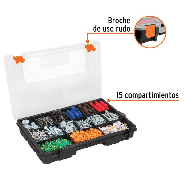 Organizador 11" con 15 compartimentos, Truper - Imagen 6