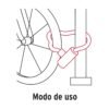 Candado con cadena grado 80 forrada de 10 mm para moto y bicicleta, Hermex - Imagen 5