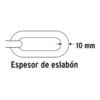 Candado con cadena grado 80 forrada de 10 mm para moto y bicicleta, Hermex - Imagen 4